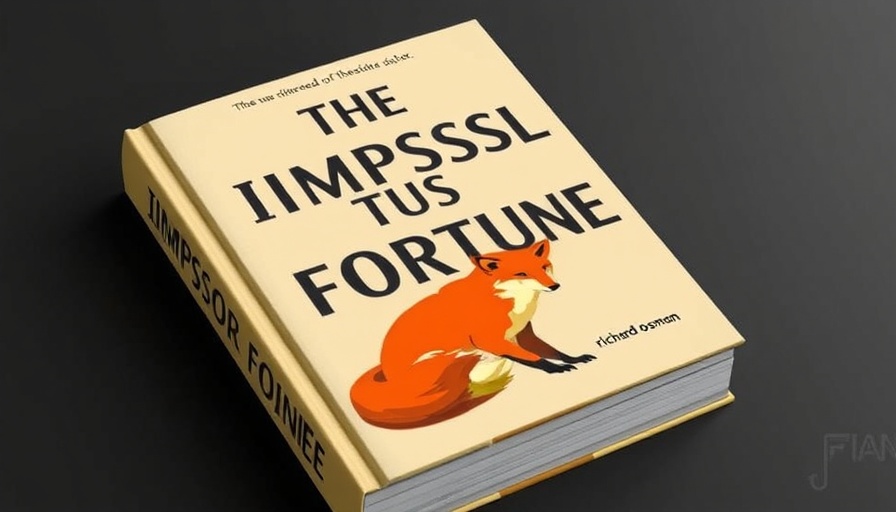 Richard Osman The Impossible Fortune book cover with fox illustration