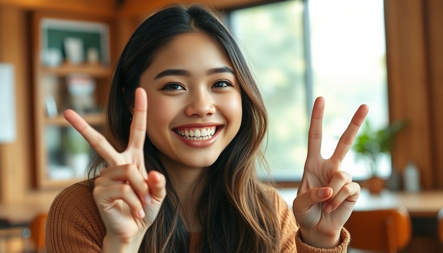 Smiling young woman reflecting cultural identity, warm indoor setting