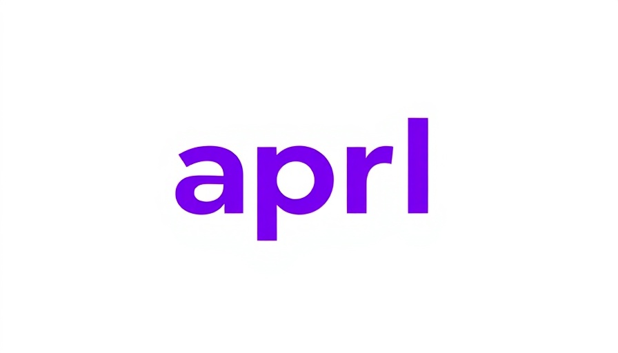 Bold purple 'april' logo representing AI tax platform funding.
