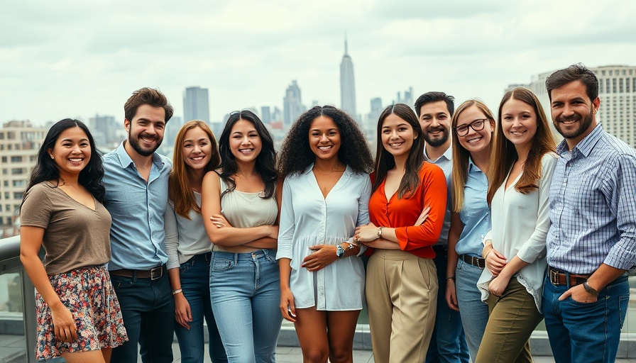 Group of professionals on rooftop with city backdrop, discussing industrial AI startup independence.