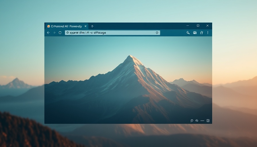 AI-powered Copilot mode interface with mountain backdrop.