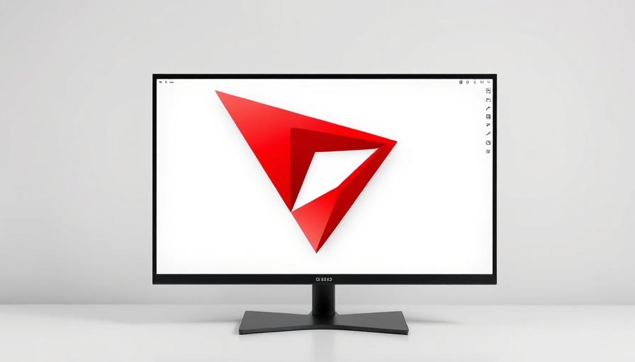 Minimalist Linux desktop with red triangular art for OpenSnitch for Linux Security.