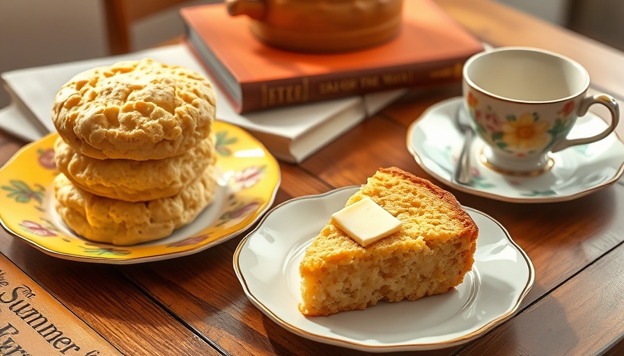 Weekend Cooking and Clean Romance: Cozy scene with book and baked goods.