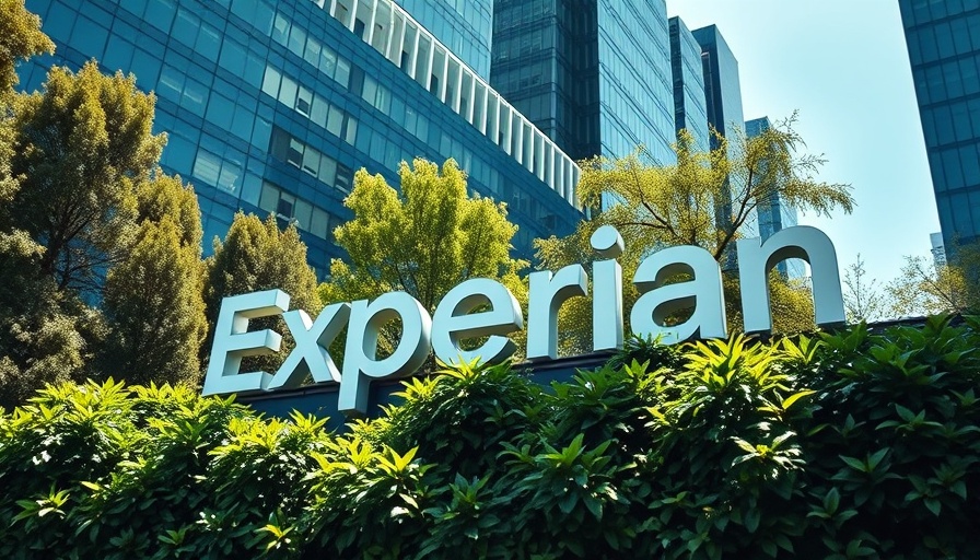Experian building exterior with lush greenery, AI Tool for Credit Management