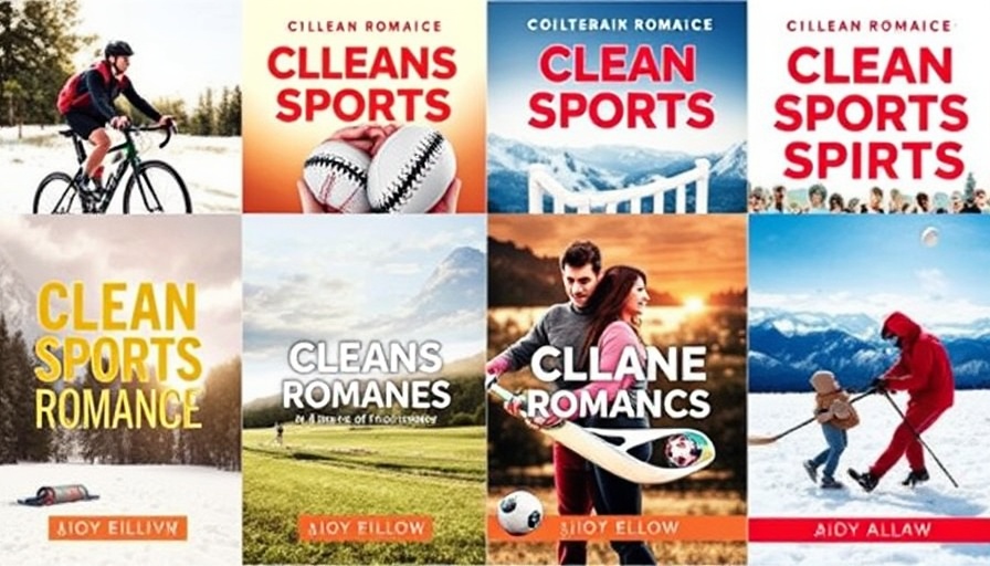 Collection of clean romance sports novels covers in a grid layout.
