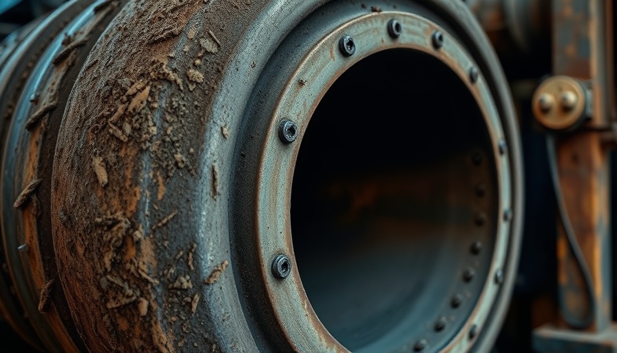 Chemical-Free Coil Cleaning comparison showing clean and dirty halves of a coil.