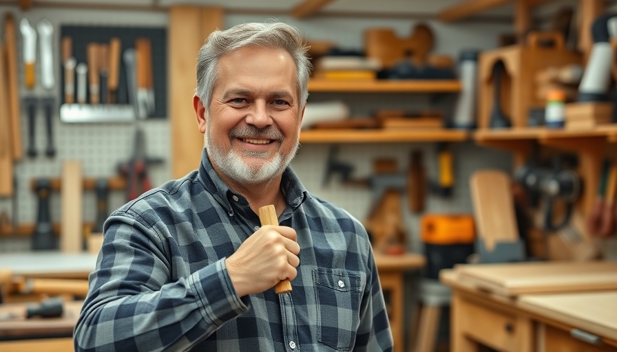 Middle-aged woodworker in workshop discussing creator economy investment trends