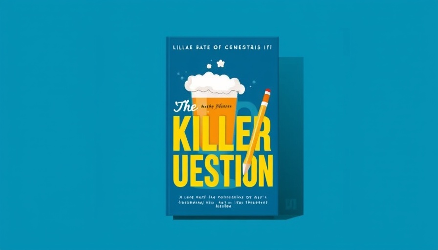 Janice Hallett's 'The Killer Question' book cover featuring beer.