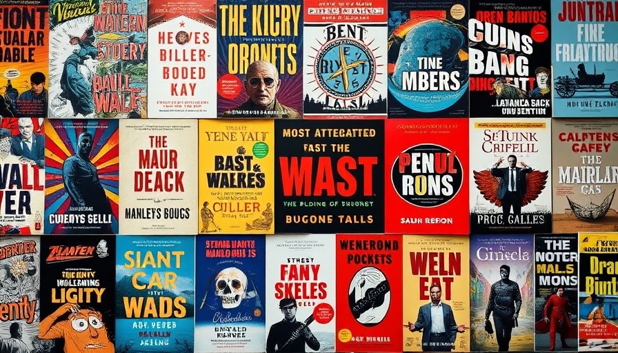 Vibrant collage of most anticipated books of fall covers.