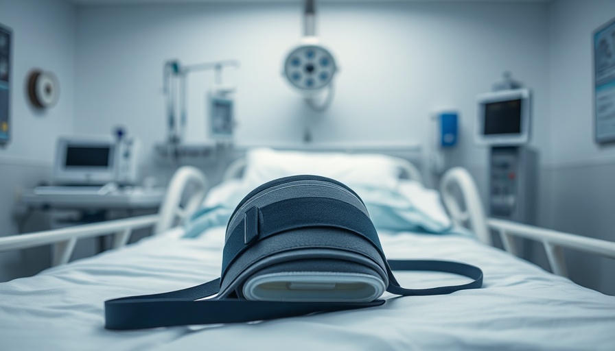 Abdominal tourniquet device in hospital for maternal health.