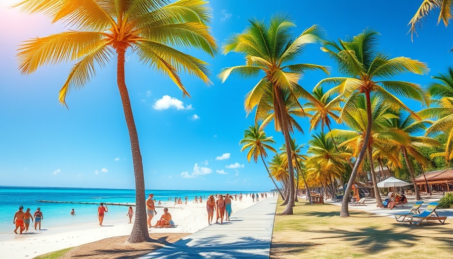 Tropical beach scene for ChatGPT vacation planning prompts.