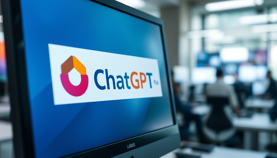 Effective business analysis with ChatGPT: Computer screen showing ChatGPT Plus in an office.
