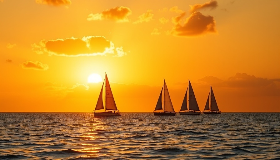 Cabo sunset cruises with sailboats and scenic golden sky