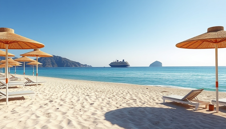 Cabo San Lucas Fall Travel: serene beach with loungers.