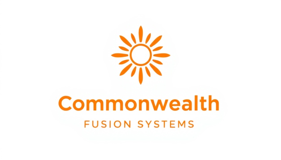 Commonwealth Fusion Systems logo, orange emblem and text