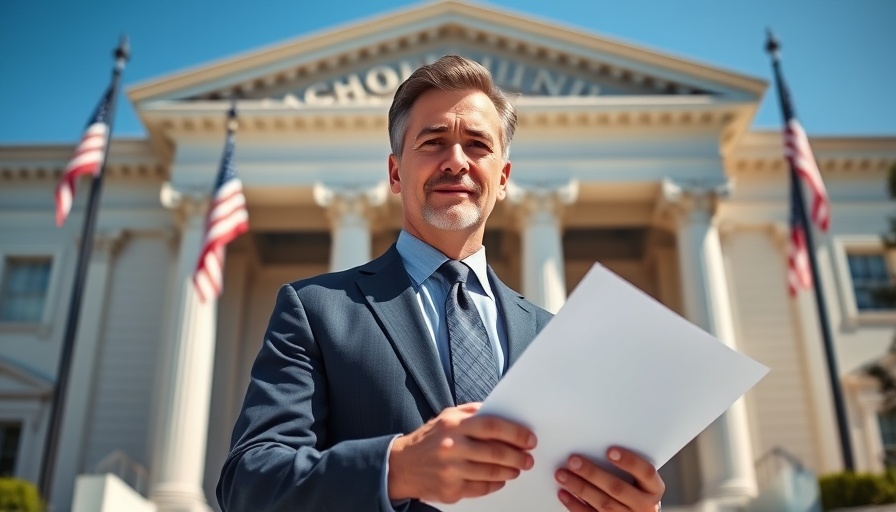 Confident businessman outside courthouse for Utah estate planning to avoid probate.