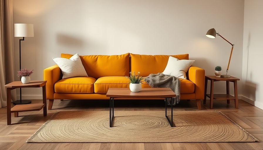 Cozy modern living room for Labor Day sales home upgrades.
