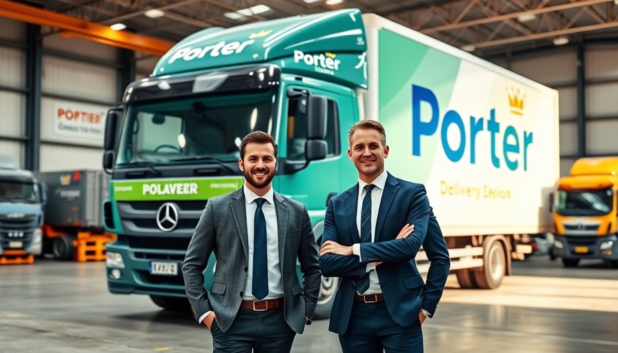 Elev8 Venture Partners Porter Investment featured with delivery truck in background.