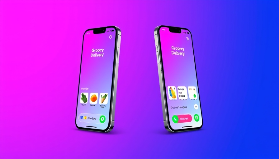 Fizz grocery delivery college app interface on phones.