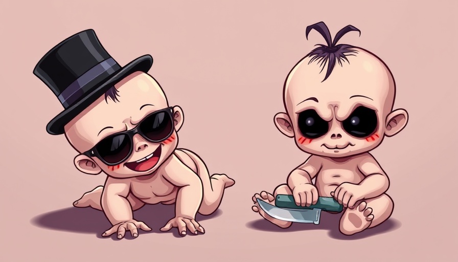 Horror Babies Collectibles: Cute cartoon babies in eerie costumes.