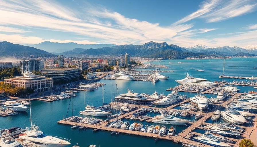 Breathtaking marina in Los Cabos after hurricane; vibrant harbor.