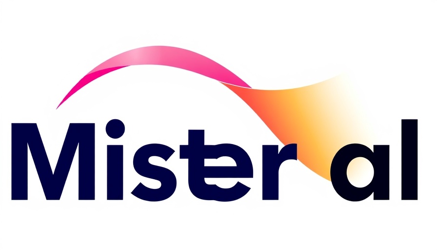 Mistral AI Competitor logo on white background, vibrant design.