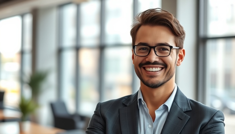 Business professional discussing AI Databases Valuation in modern office.