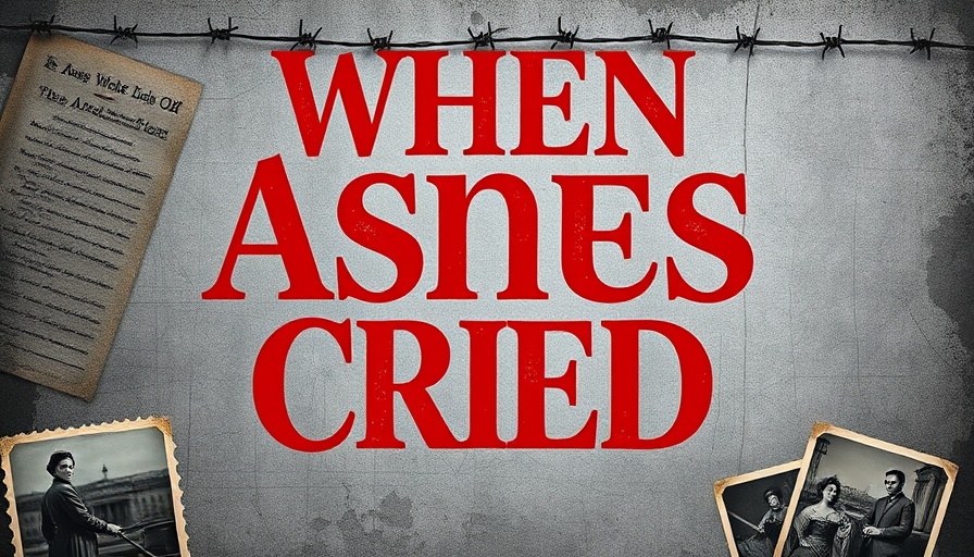 Historical fiction mystery book cover featuring bold red title.