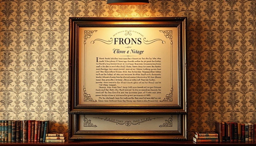 Elegant framed text highlighting creative bookshelves and displays.