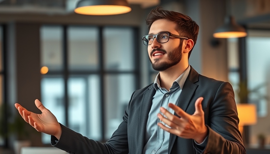 Professional man discussing product-market fit for startups in an office setting.