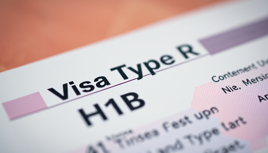 Close-up of an H-1B visa document under Trump's administration changes.