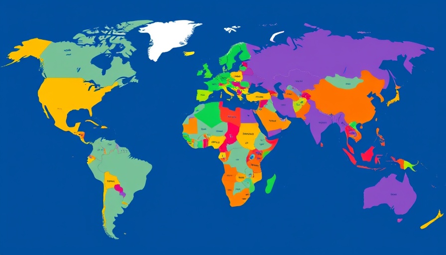 Colorful world map illustrating WTO trade rules compliance.