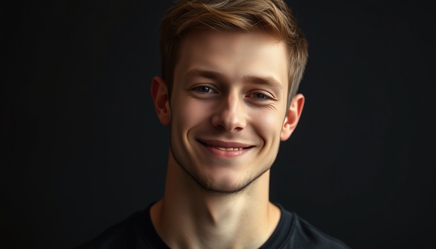 Young professional man smiling, illustrating H-1B visa changes impact on hiring.