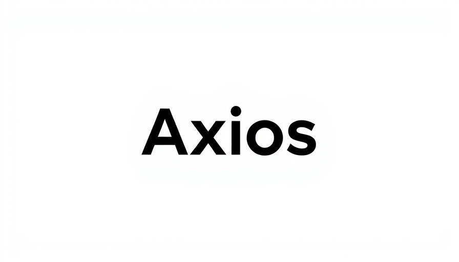 Minimalist Axios logo on a white background related to health technology investments.
