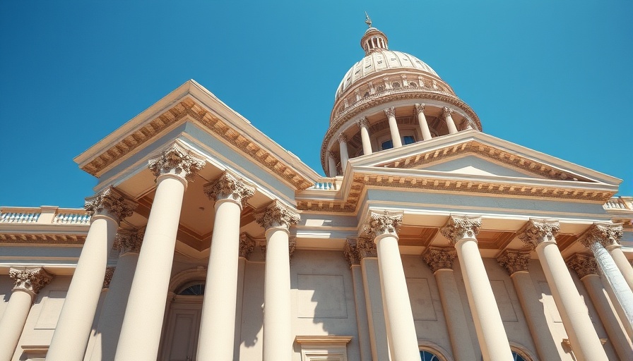 Neoclassical government building with dome, symbolizing financial regulators shutting down.