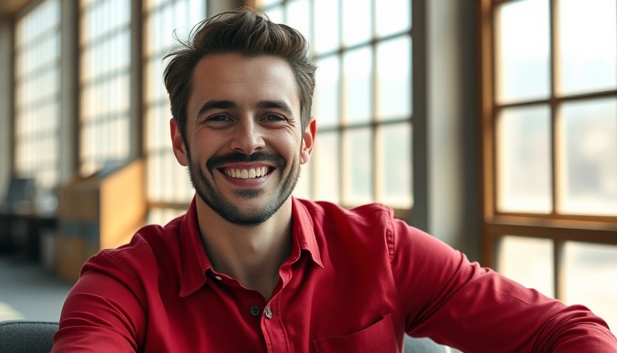 Man smiling in bright room, associated with Naveen Rao's AI hardware startup.