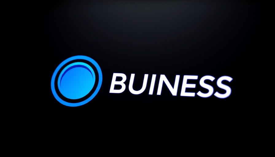 Modern logo design with 'BUIINESS' and blue graphic, contact info.