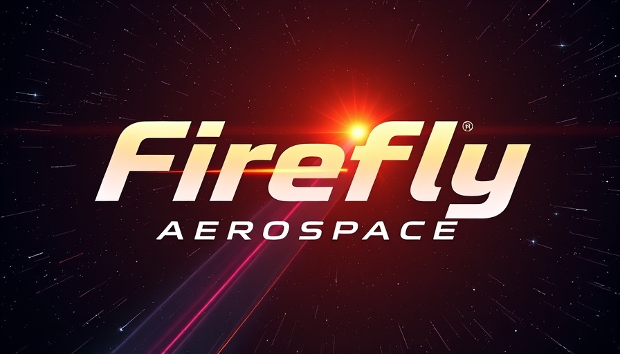 Futuristic Firefly Aerospace logo on Nasdaq representing business growth capital.