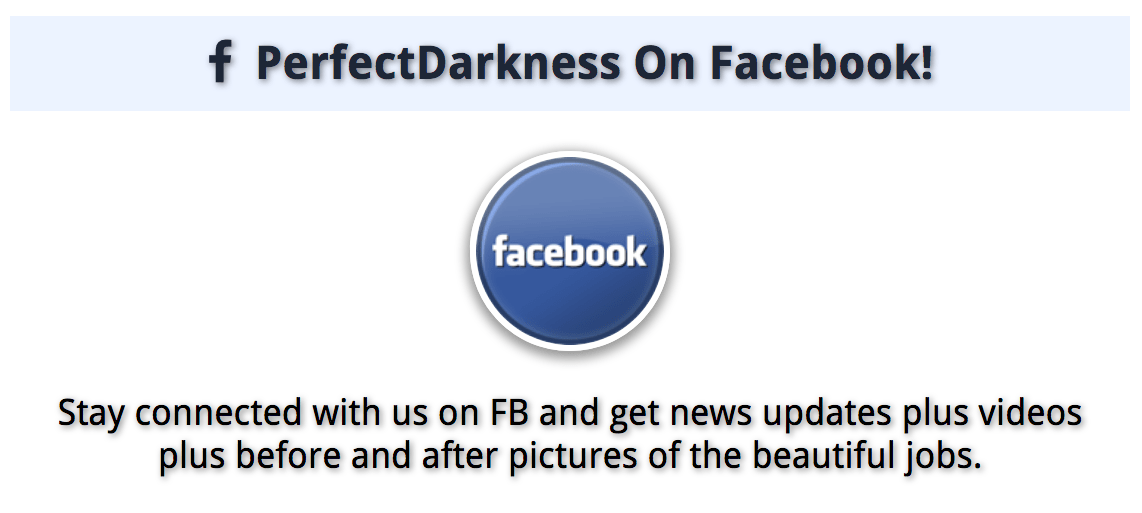 Perfect Darkness Tint on Facebook