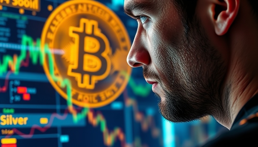 Bitcoin future silver gold relationship concept with digital interface