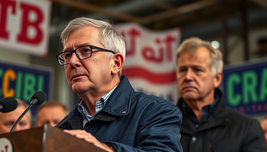 BC Conservatives turmoil: two men at a political event podium.