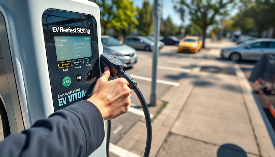 BC Hydro EV fast-charging station being used in a suburban area.