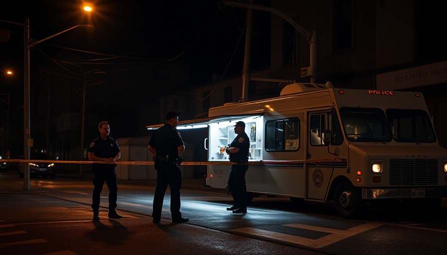 Vancouver Lapu Lapu festival tragedy scene with police and food truck.