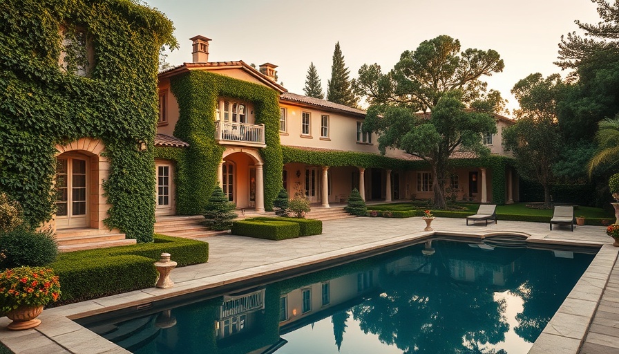 Lavish villa symbolizing Manhattan luxury real estate market.