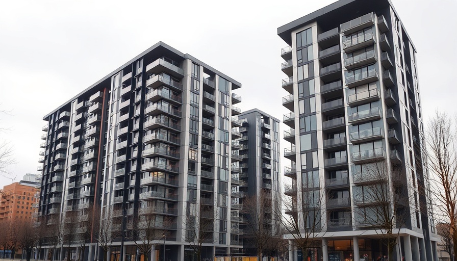 Modern apartment buildings in B.C. reflect short-term rental trends.