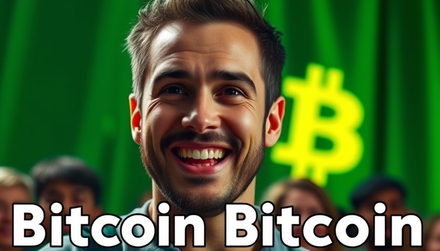 Bitcoin near 100K prediction with confident speaker and bold text.