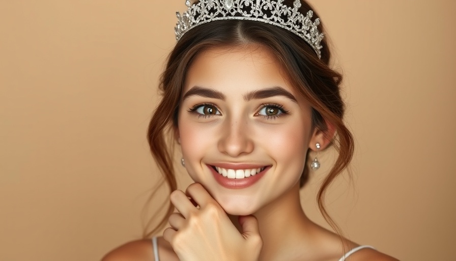 Young woman smiling with tiara, UVic student overdose emergency response context.