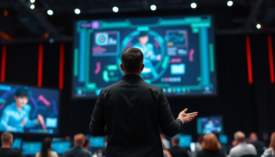 Presentation at Computex 2025 featuring animated character.