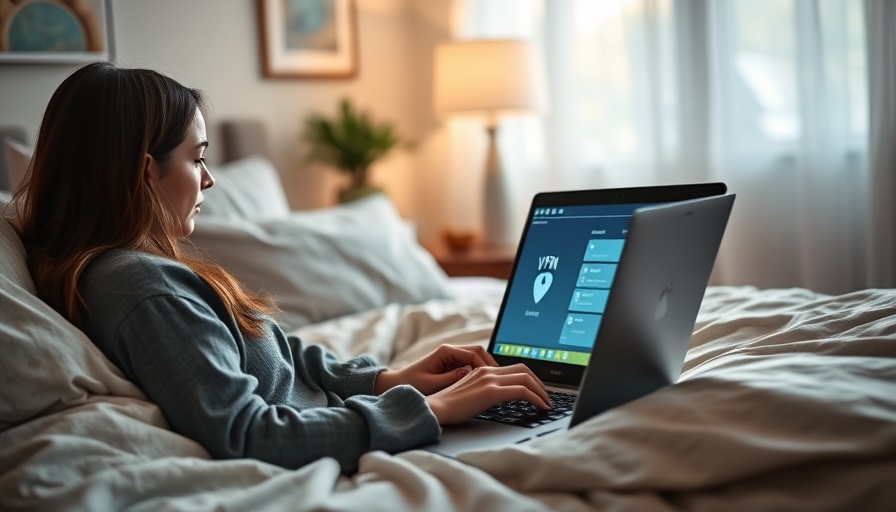 Young woman browsing for the Best VPN Deal on a laptop.