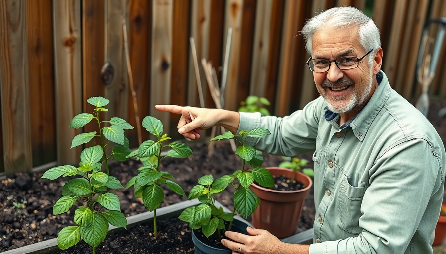 Gardener demonstrating transplanting techniques for gardeners.